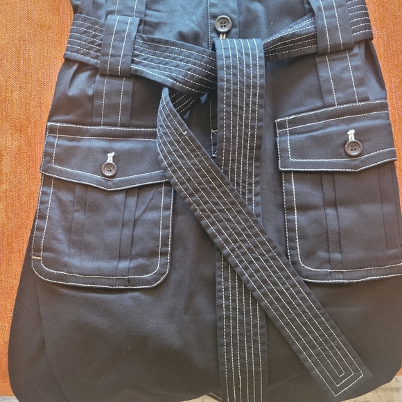 Black Button Up Dress - Picture 8 of 10